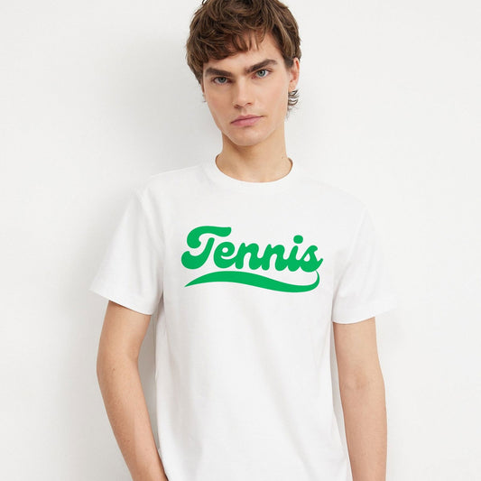 TENNIS 1 (White-Green) - Tennis Basic Tee - GRANDSLAM PH