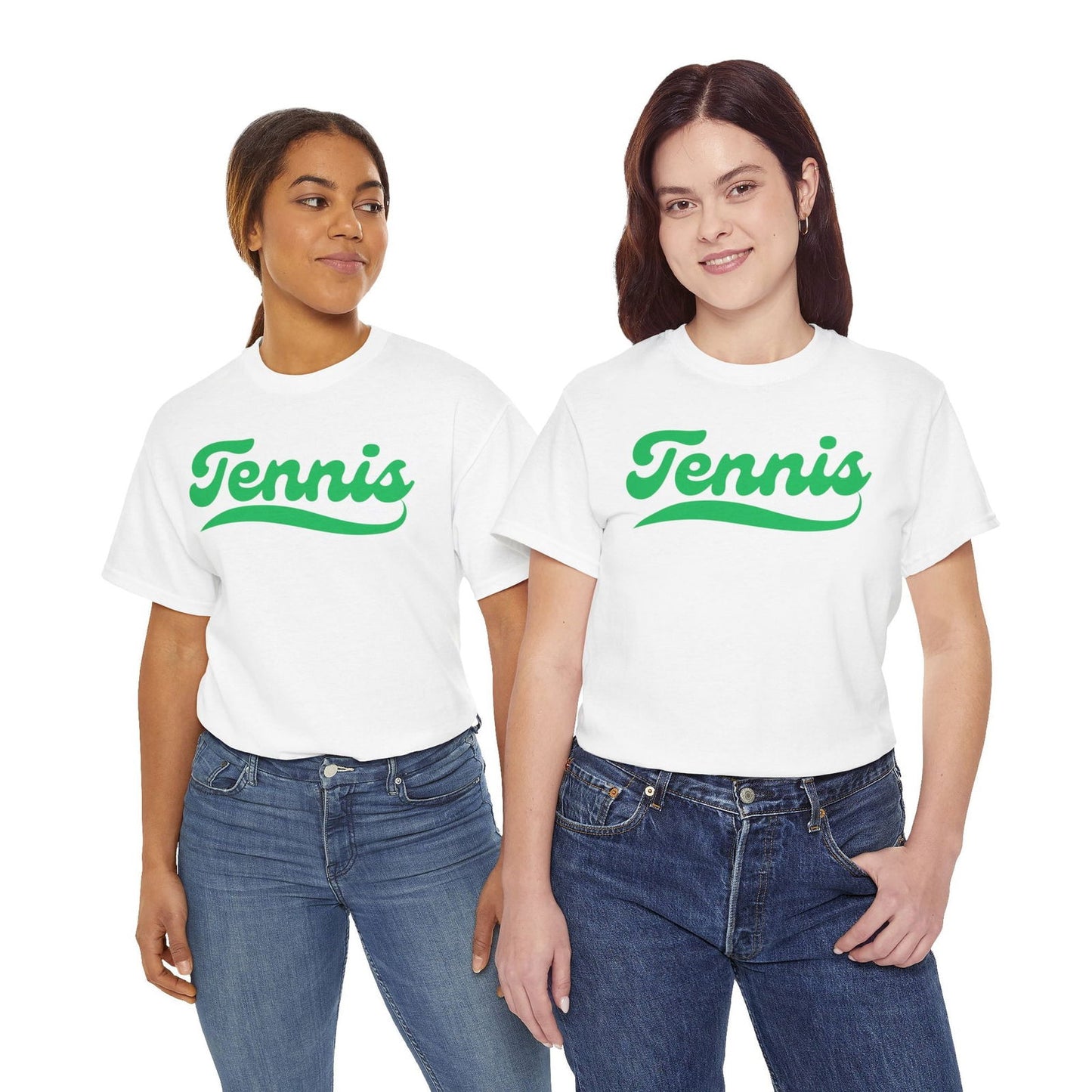 TENNIS 1 (White-Green) - Tennis Basic Tee - GRANDSLAM PH