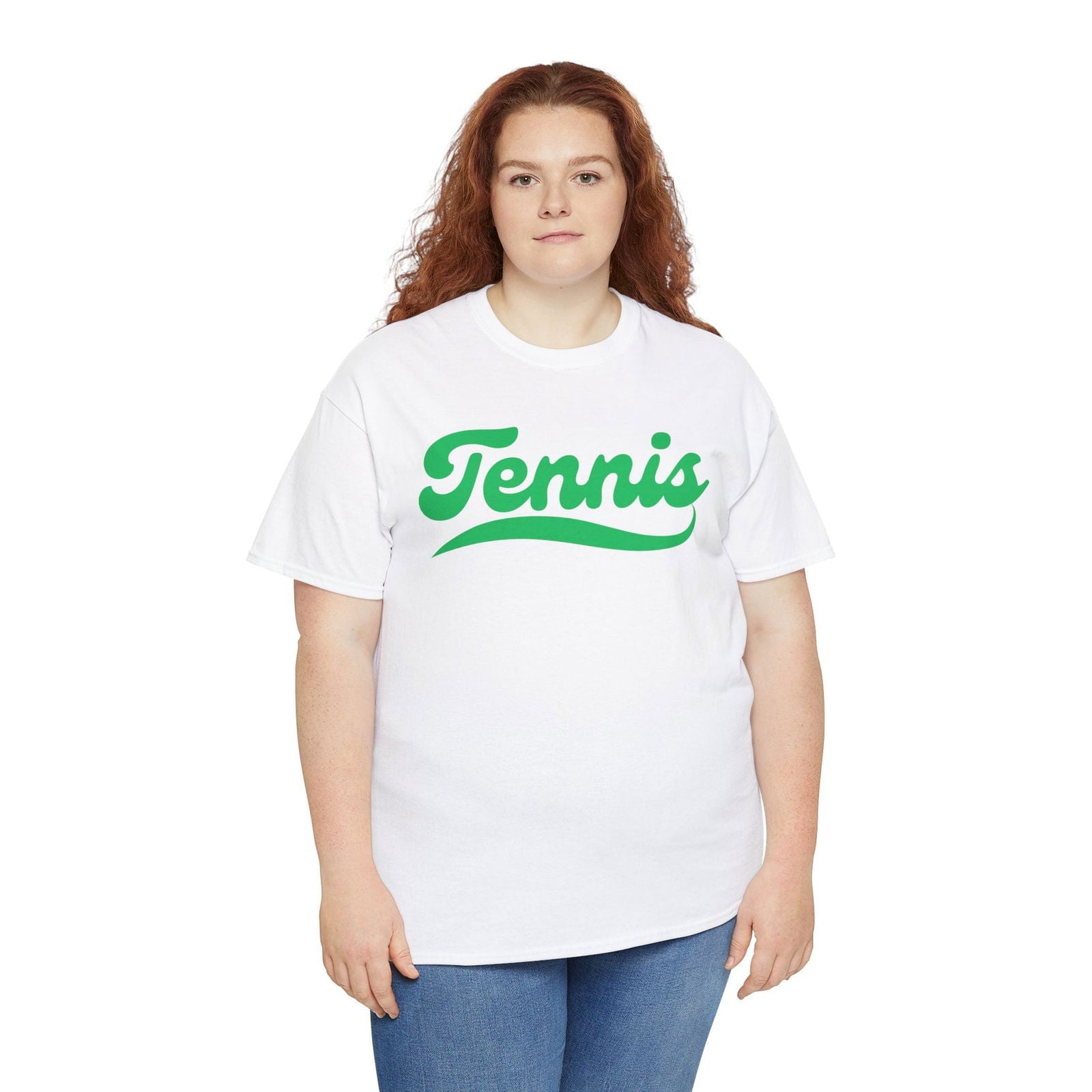 TENNIS 1 (White-Green) - Tennis Basic Tee - GRANDSLAM PH