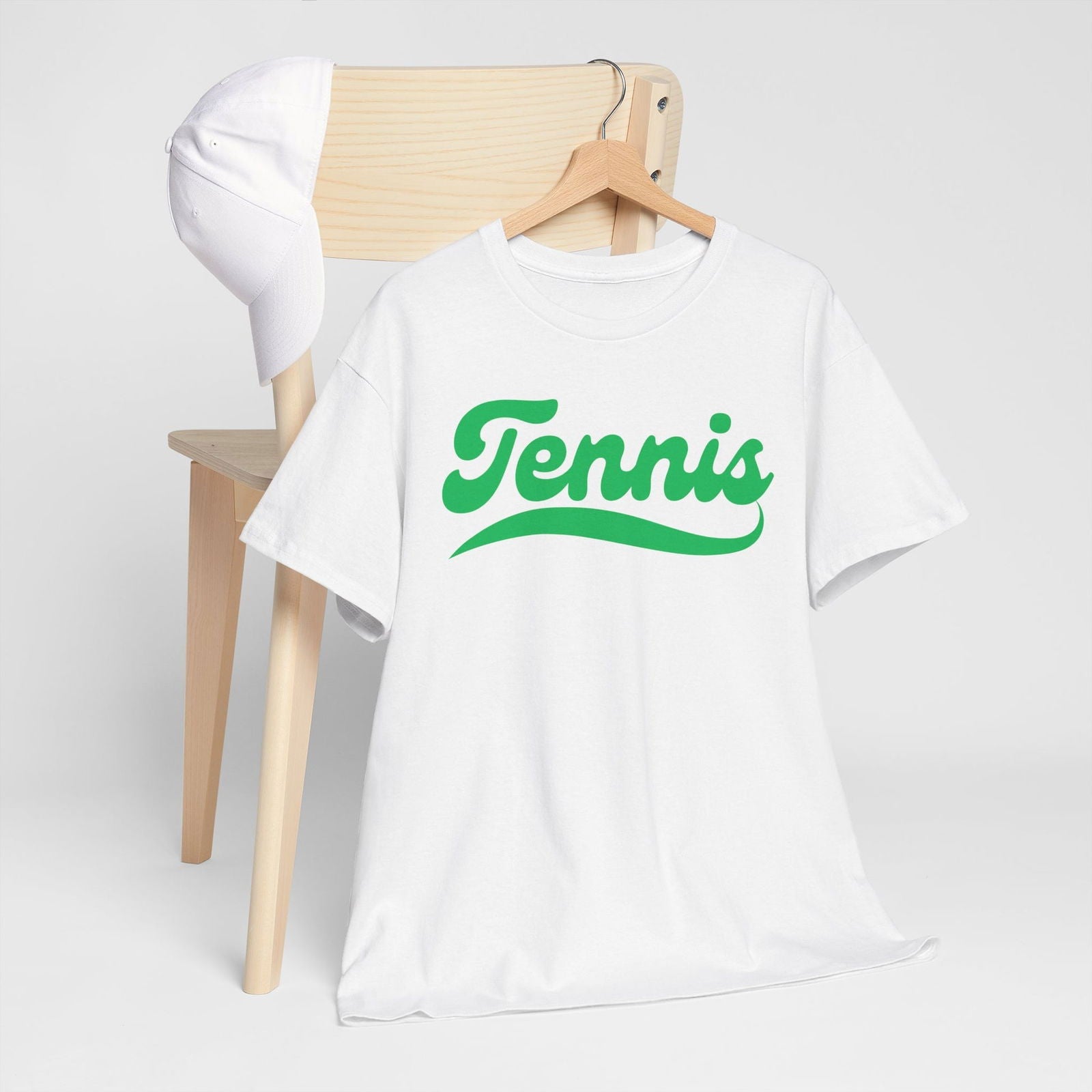 TENNIS 1 (White-Green) - Tennis Basic Tee - GRANDSLAM PH