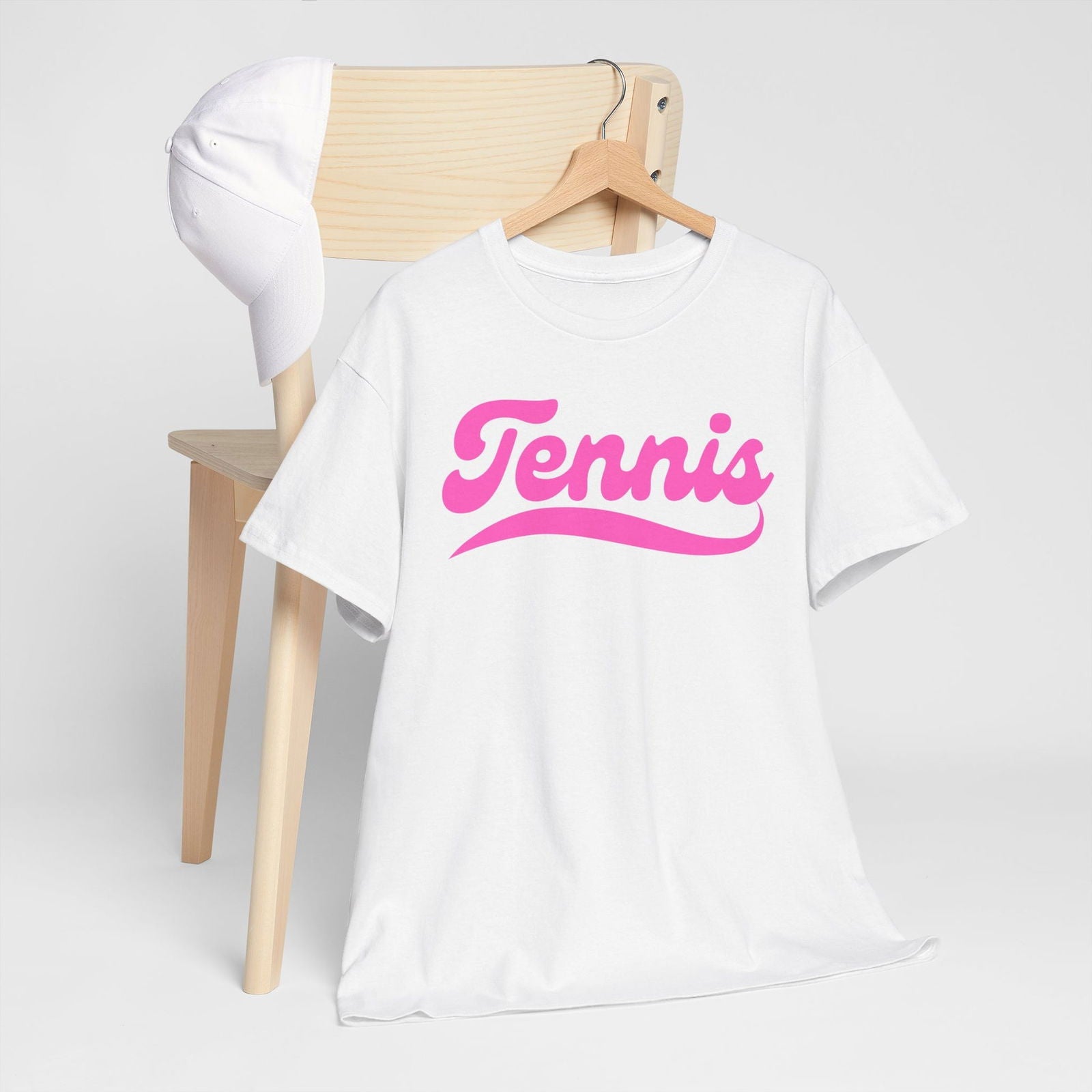 TENNIS 1 (White-Pink) - Tennis Basic Tee - GRANDSLAM PH