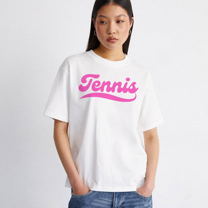 TENNIS 1 (White-Pink) - Tennis (Dri Fit) - GRANDSLAM PH