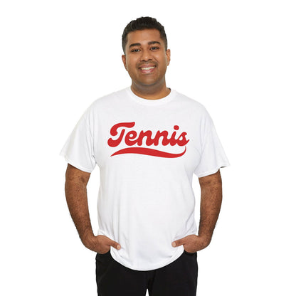 TENNIS 1 (White-Red) - Tennis Basic Tee - GRANDSLAM PH