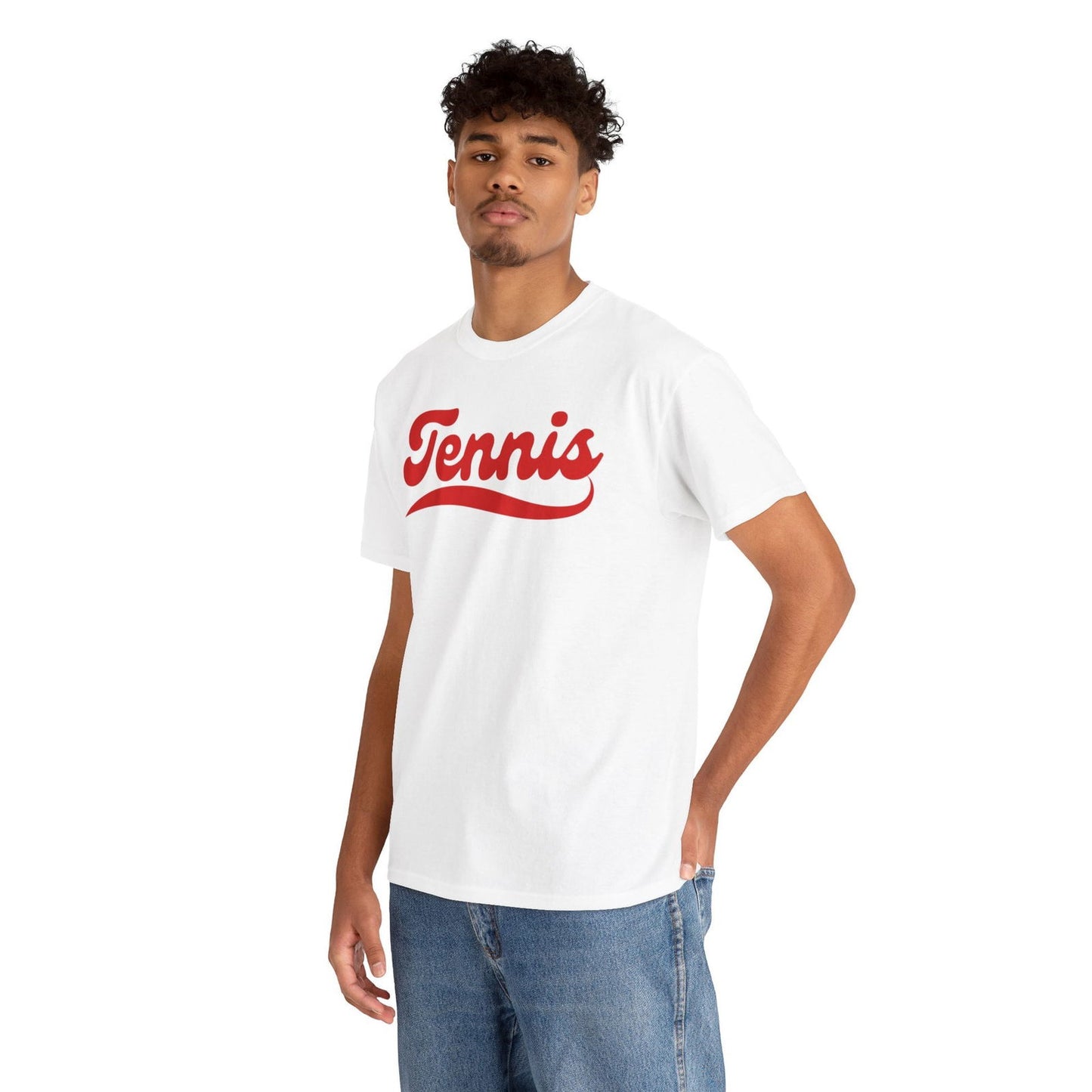 TENNIS 1 (White-Red) - Tennis Basic Tee - GRANDSLAM PH
