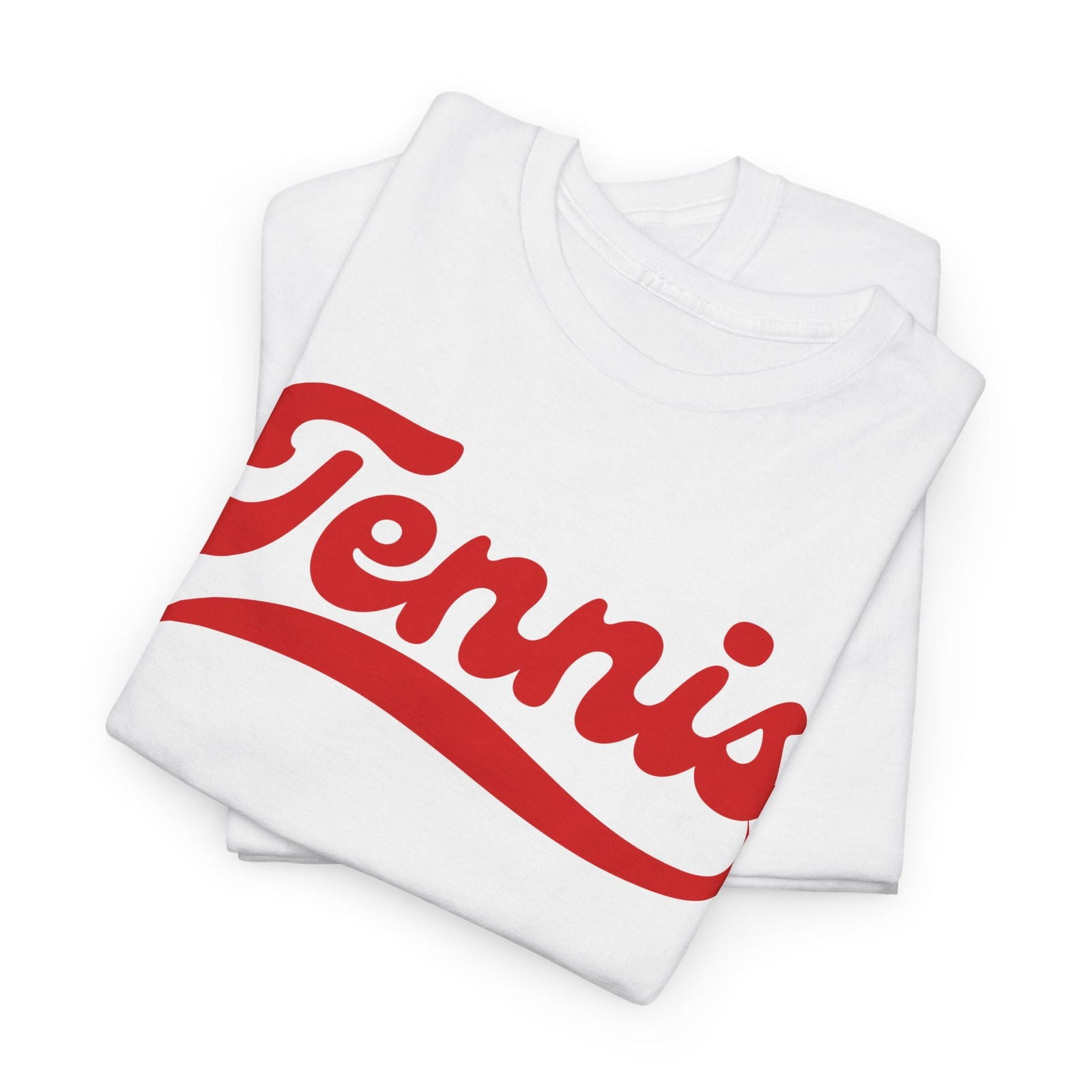 TENNIS 1 (White-Red) - Tennis Basic Tee - GRANDSLAM PH