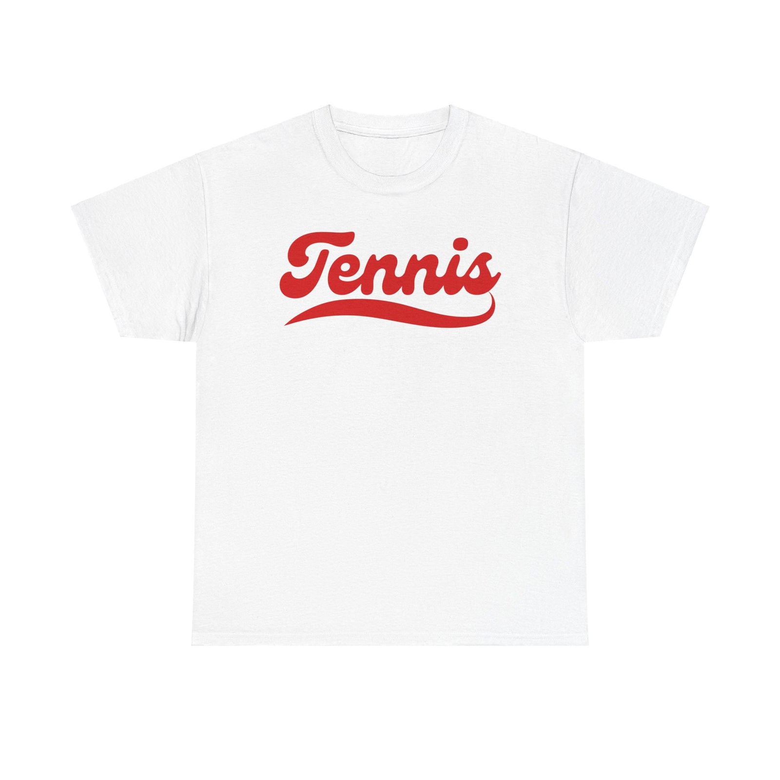 TENNIS 1 (White-Red) - Tennis Basic Tee - GRANDSLAM PH