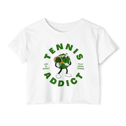 TENNIS ADDICT 1 - Tennis Crop Top