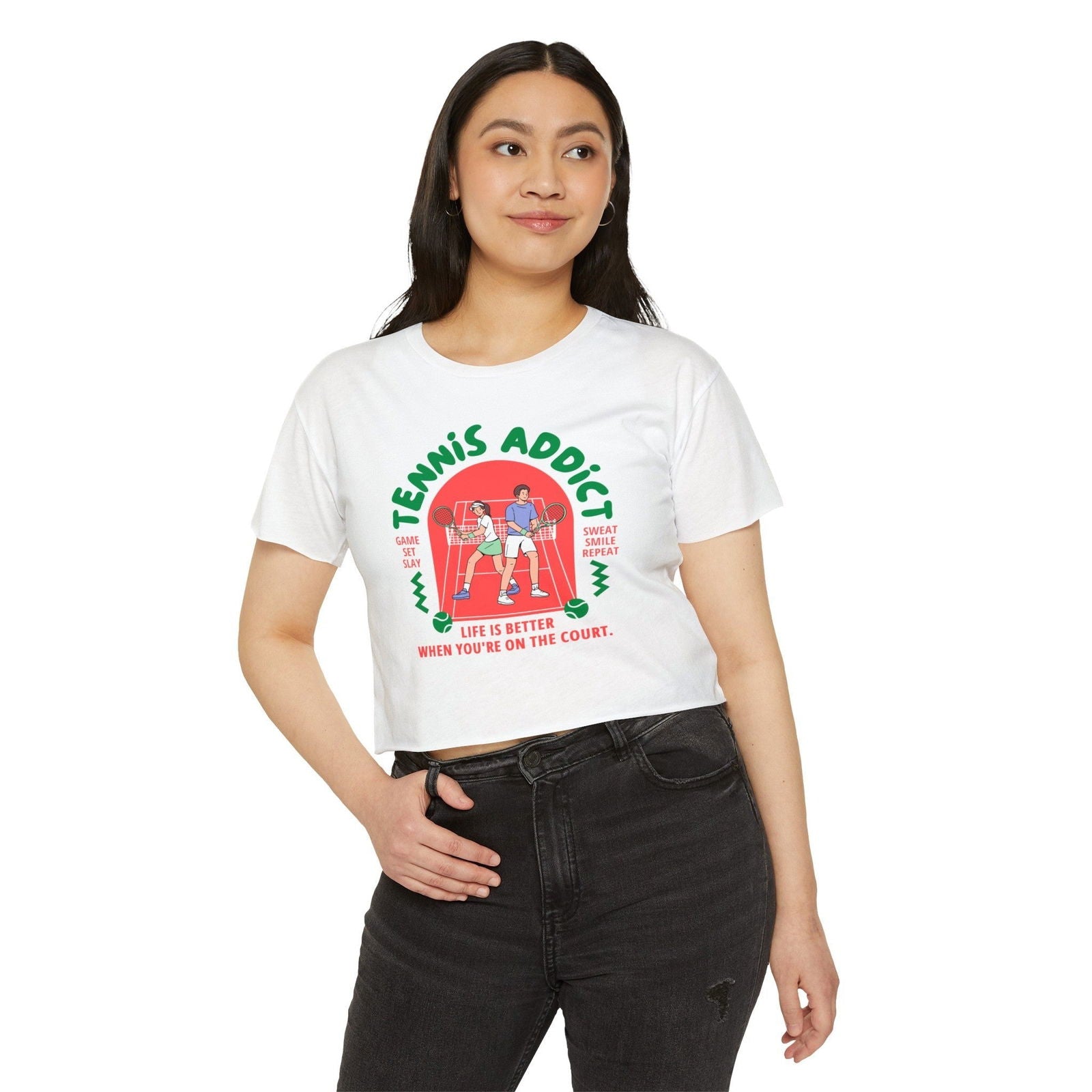 TENNIS ADDICT 2 - Crop Top - GRANDSLAM PH