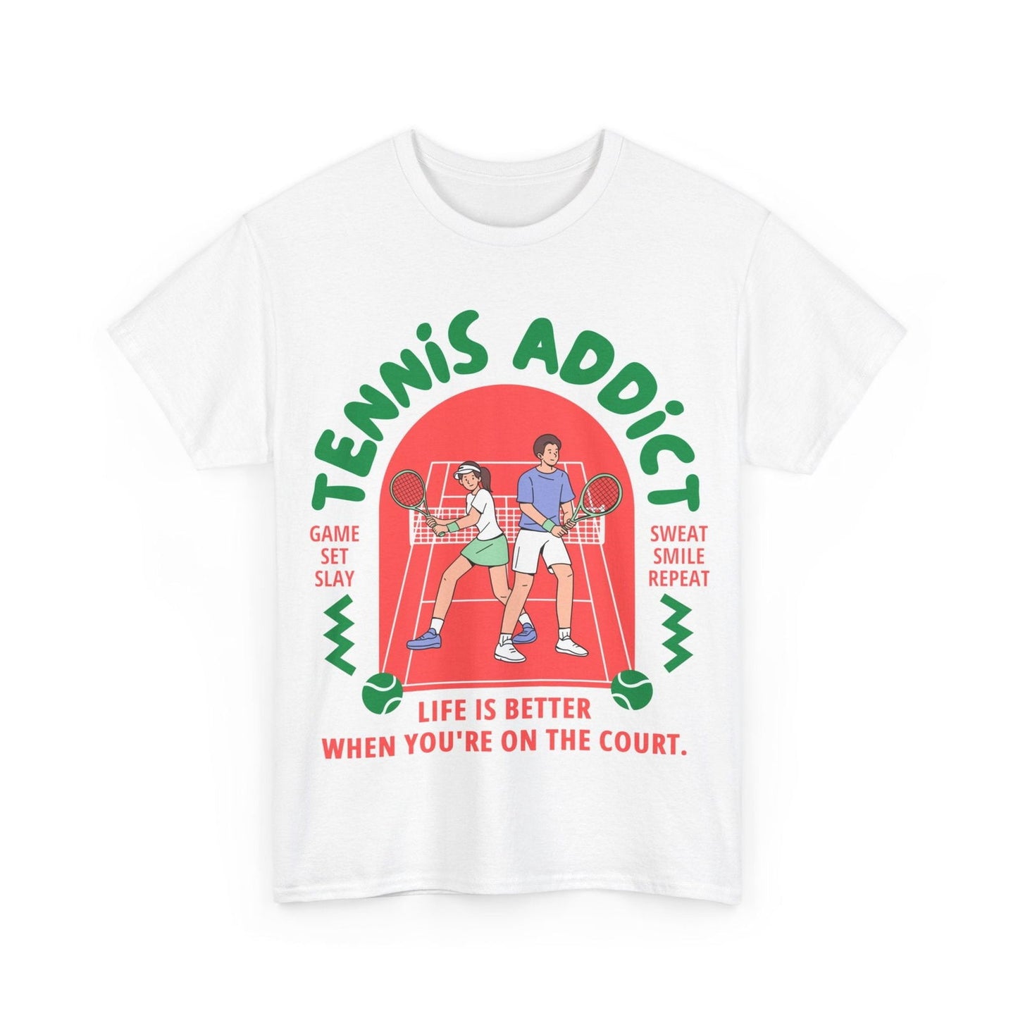 TENNIS ADDICT 2 - Tennis Basic Tee - GRANDSLAM PH