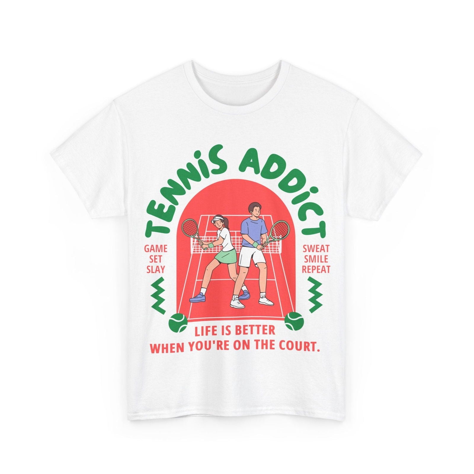 TENNIS ADDICT 2 - Tennis Basic Tee - GRANDSLAM PH