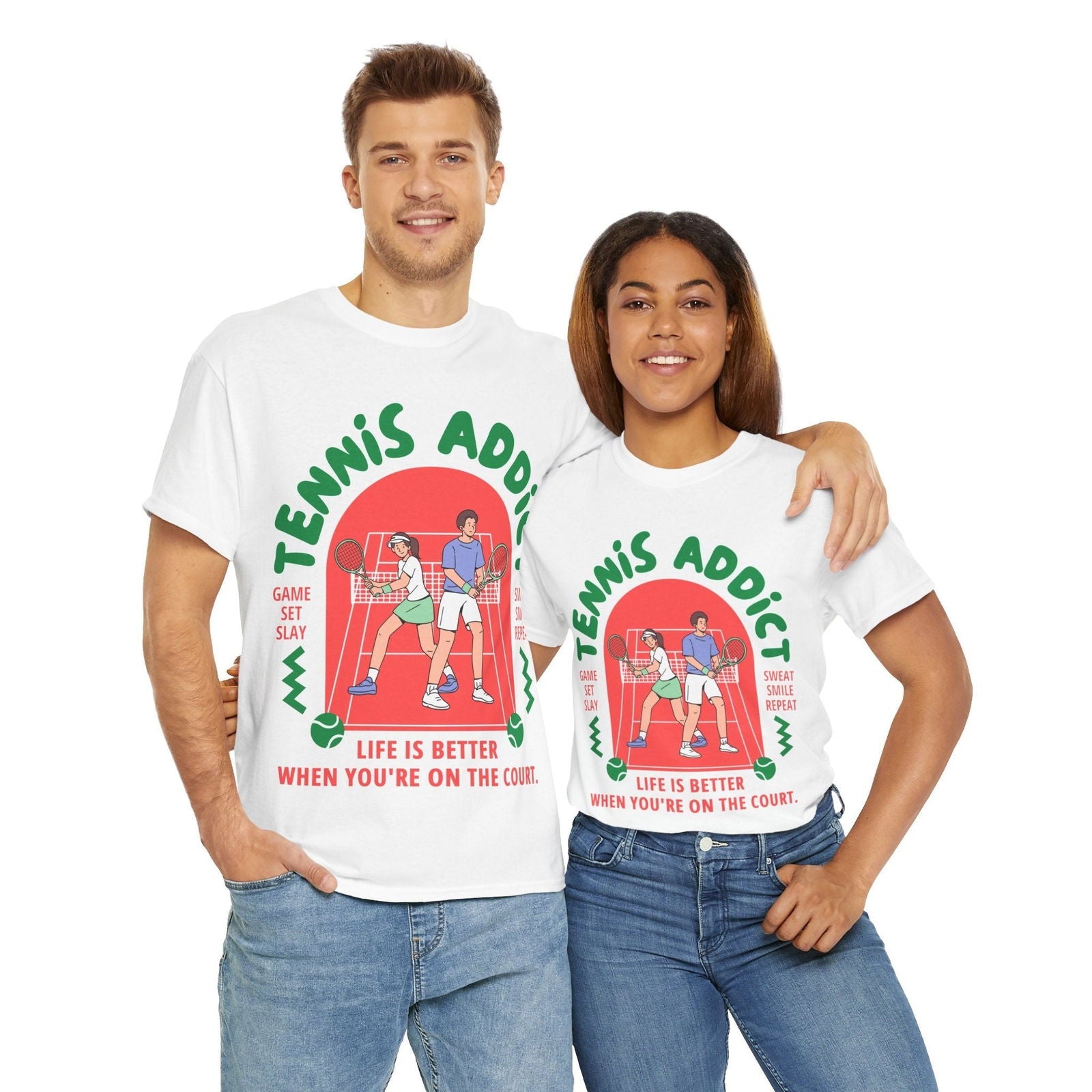 TENNIS ADDICT 2 - Tennis Basic Tee - GRANDSLAM PH