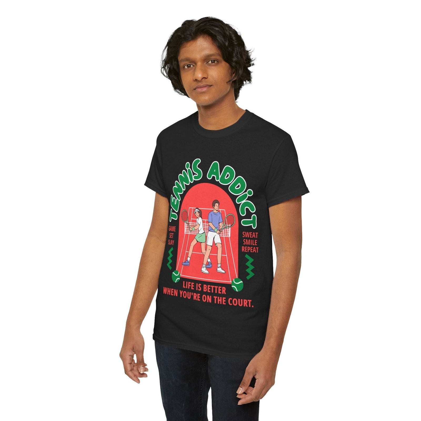 TENNIS ADDICT 2 - Tennis Basic Tee - GRANDSLAM PH