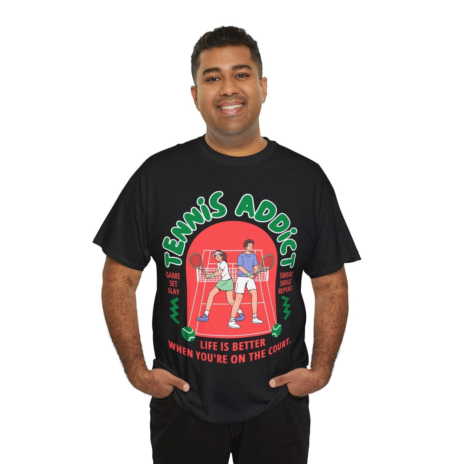 TENNIS ADDICT 2 - Tennis Basic Tee - GRANDSLAM PH