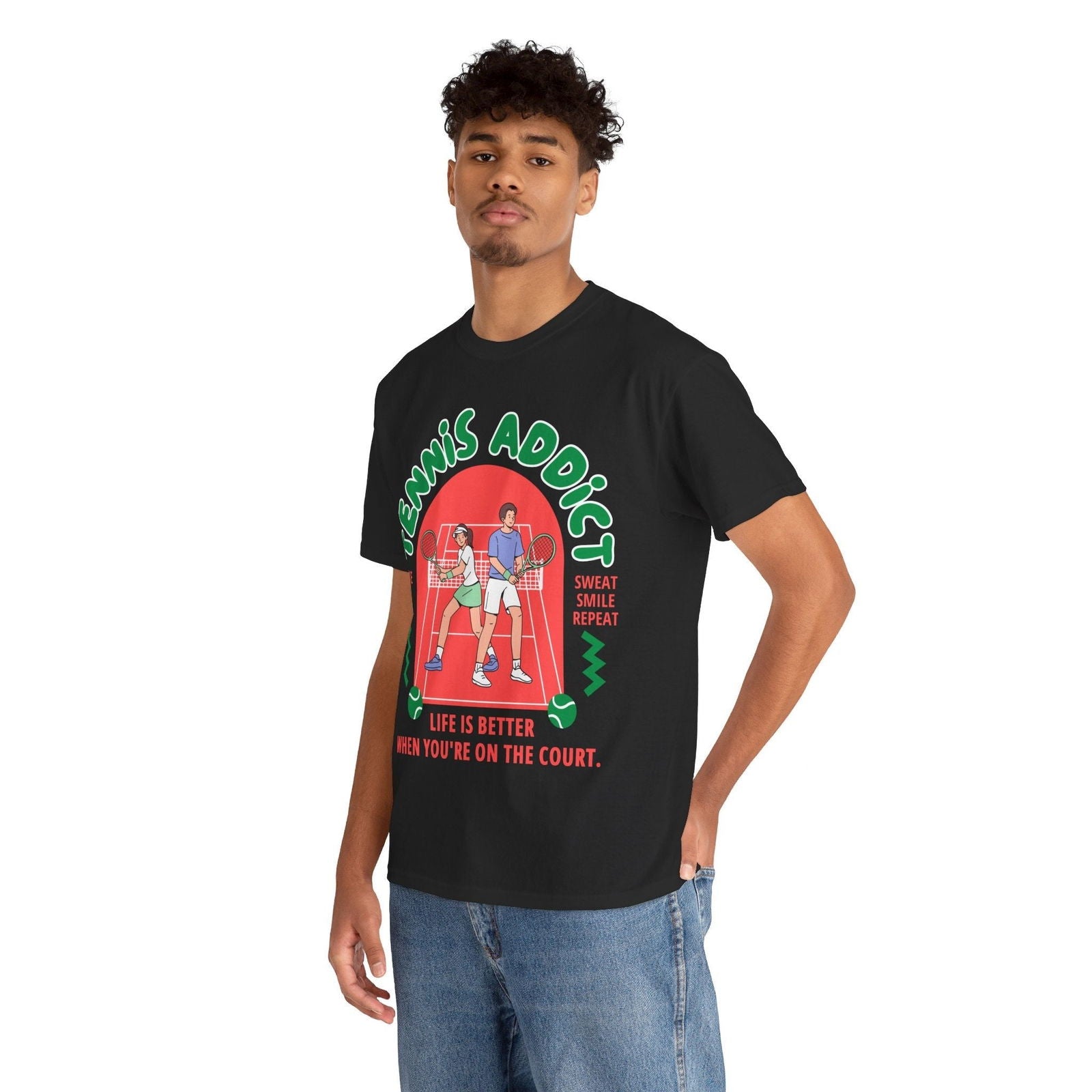 TENNIS ADDICT 2 - Tennis Basic Tee - GRANDSLAM PH