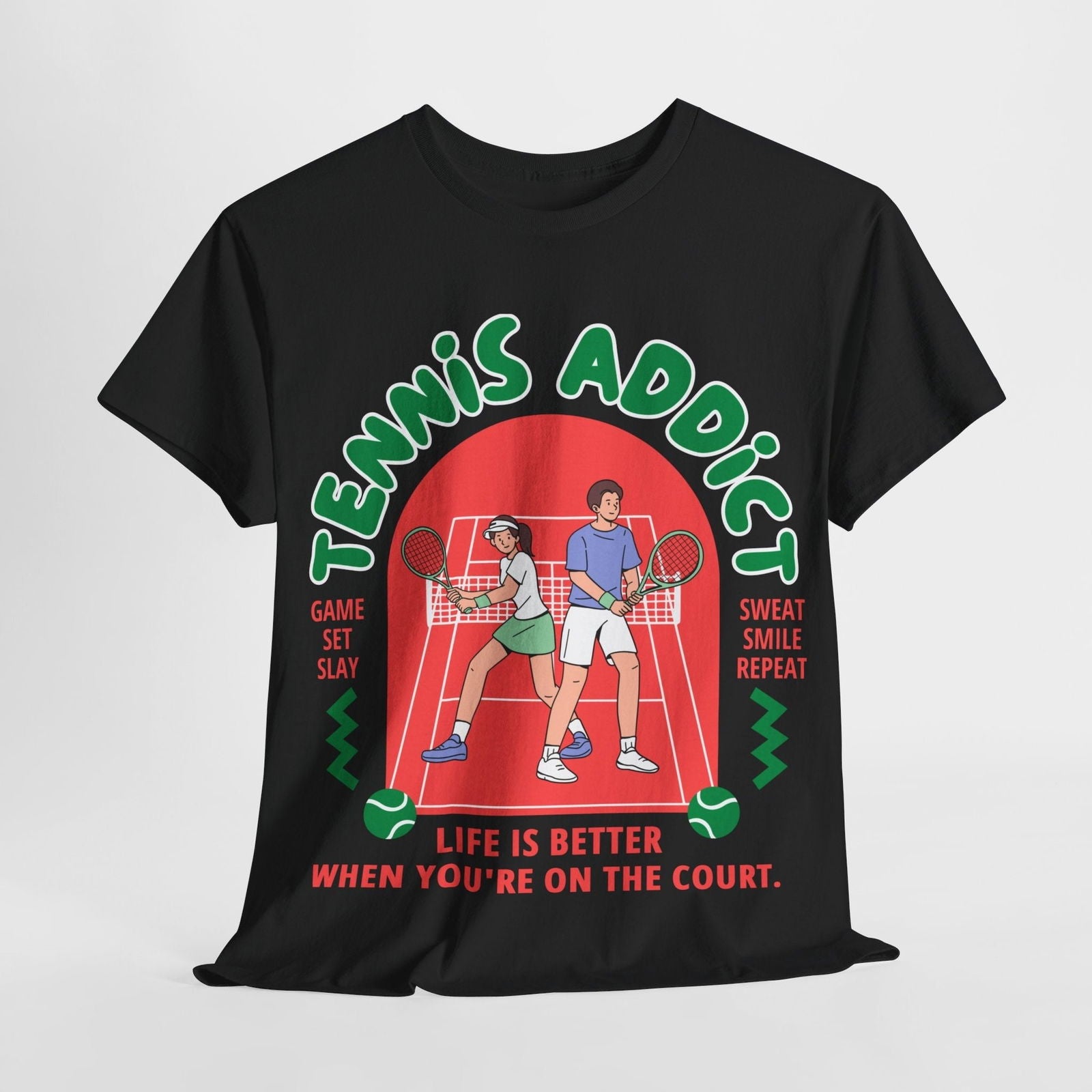 TENNIS ADDICT 2 - Tennis Basic Tee - GRANDSLAM PH