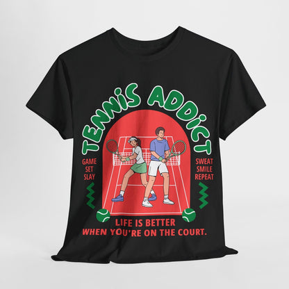 TENNIS ADDICT 2 - Tennis Basic Tee - GRANDSLAM PH