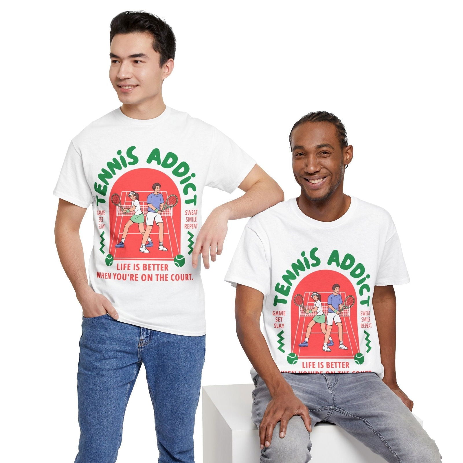 TENNIS ADDICT 2 - Tennis Basic Tee - GRANDSLAM PH