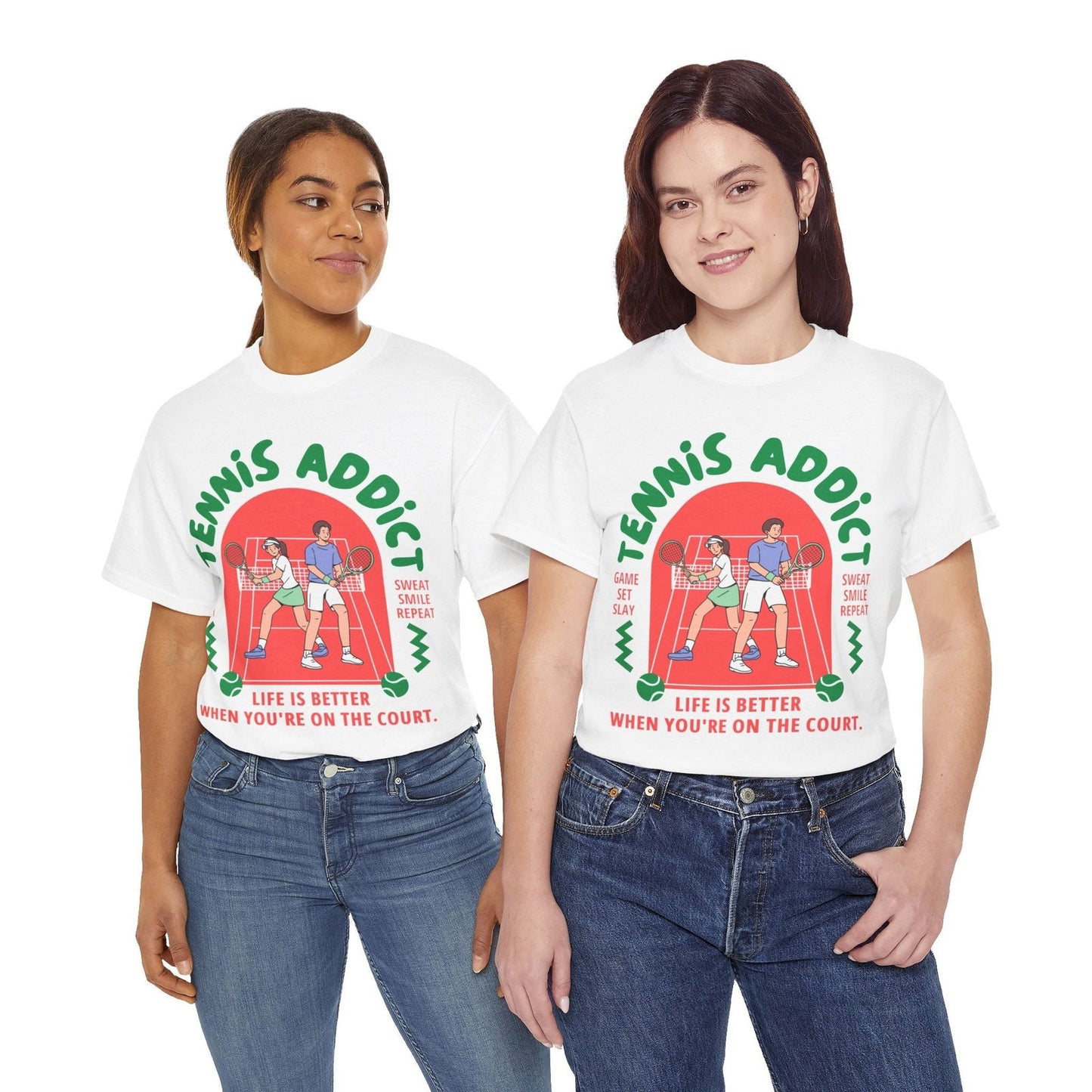 TENNIS ADDICT 2 - Tennis Basic Tee - GRANDSLAM PH