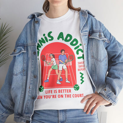 TENNIS ADDICT 2 - Tennis Basic Tee - GRANDSLAM PH