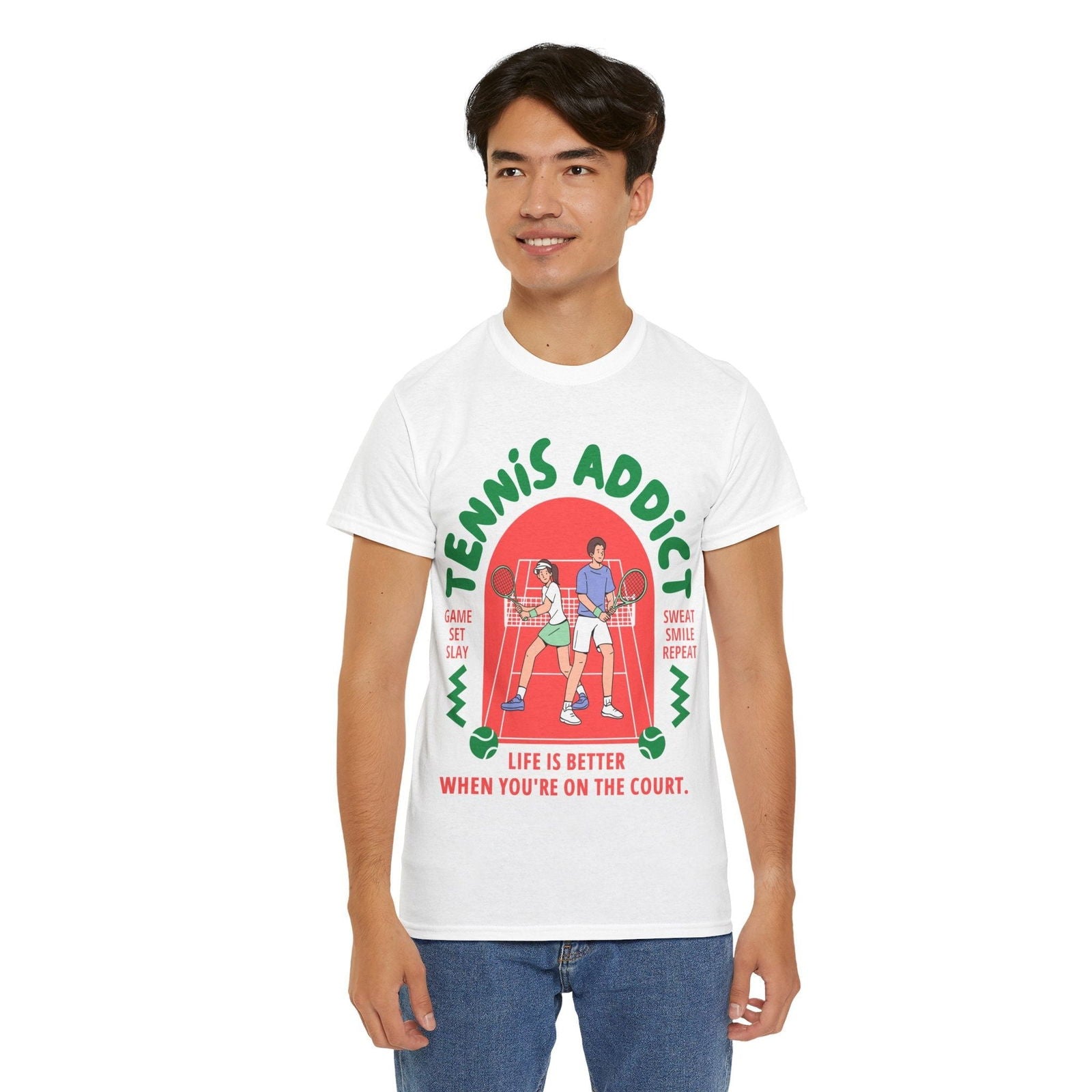TENNIS ADDICT 2 - Tennis Basic Tee - GRANDSLAM PH