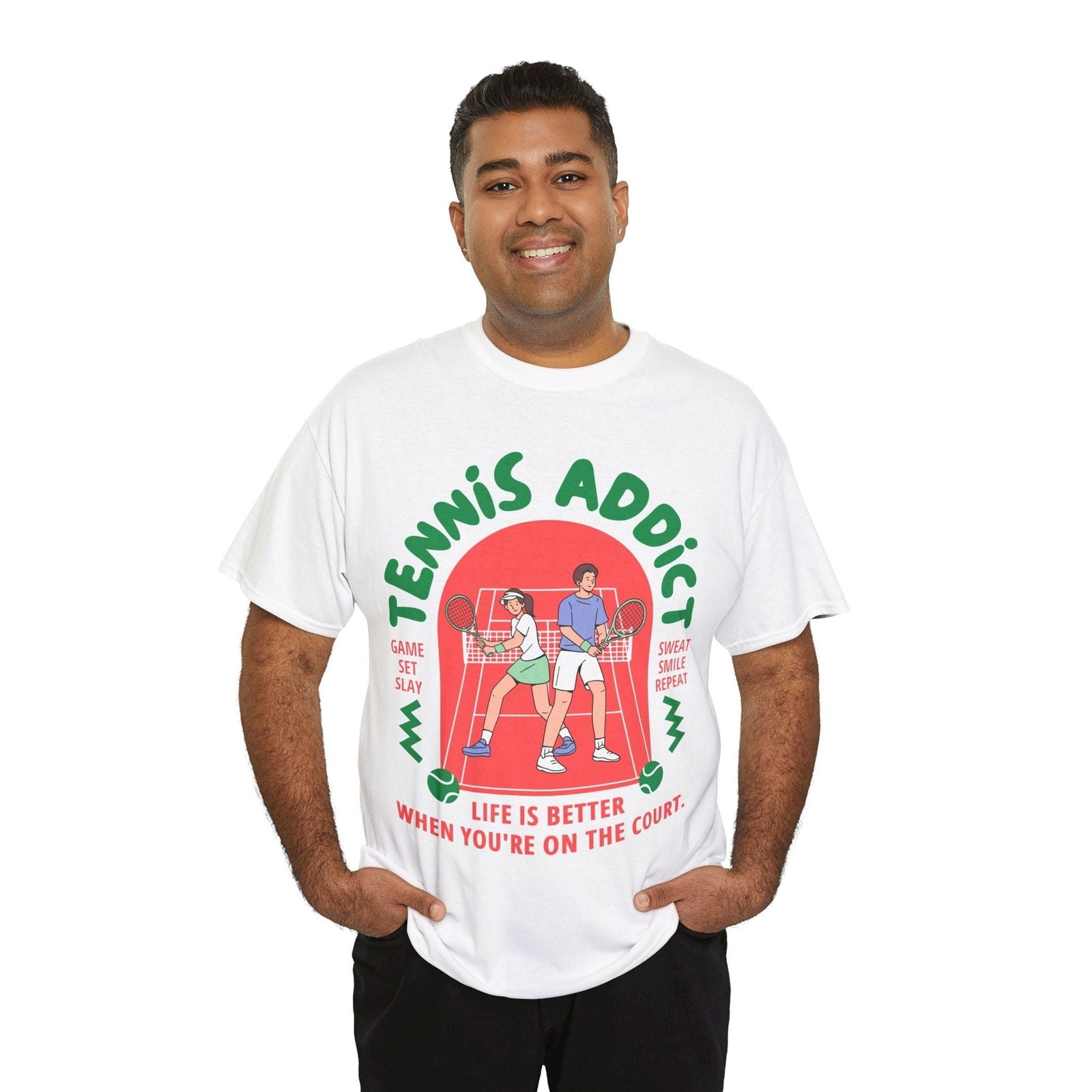 TENNIS ADDICT 2 - Tennis Basic Tee - GRANDSLAM PH