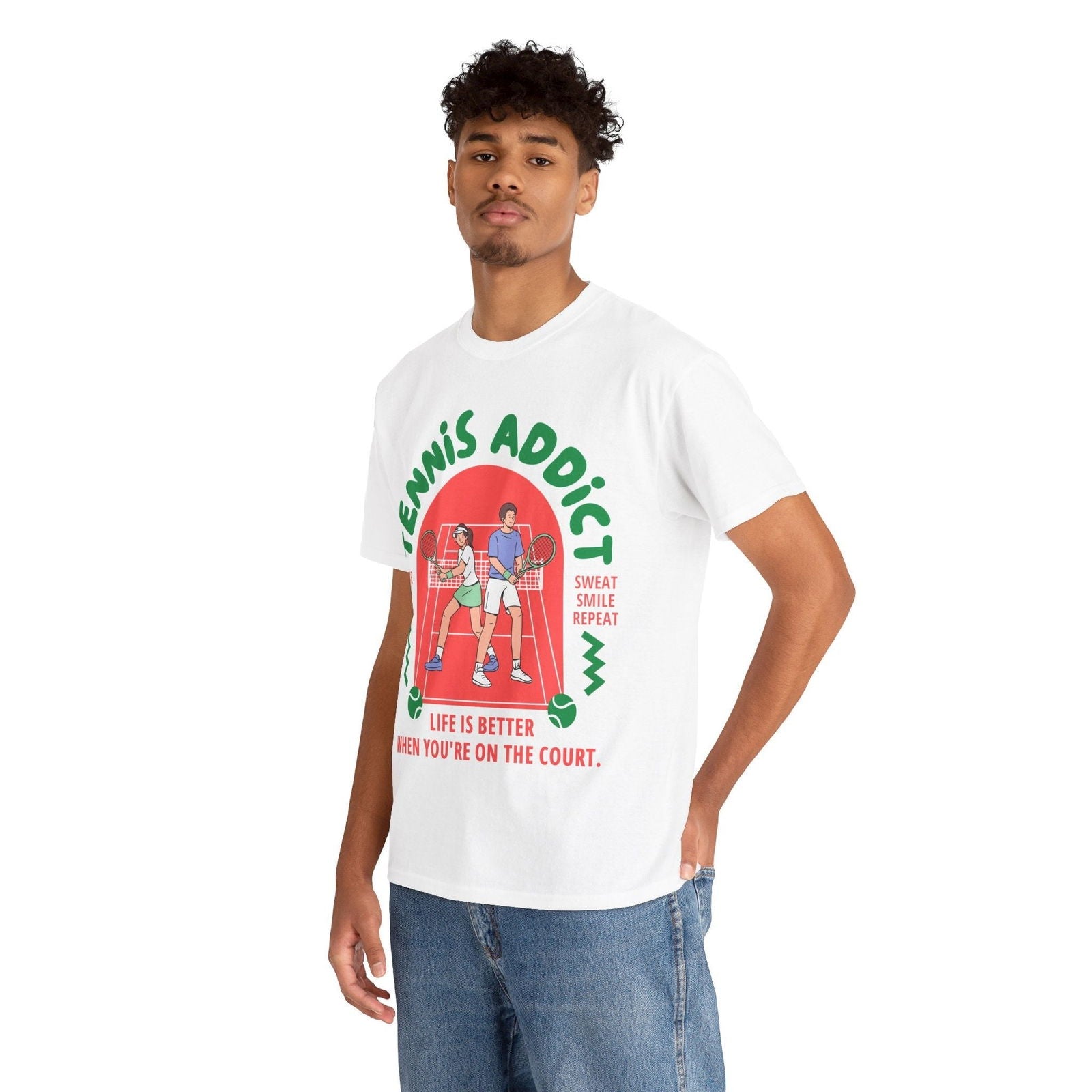 TENNIS ADDICT 2 - Tennis Basic Tee - GRANDSLAM PH