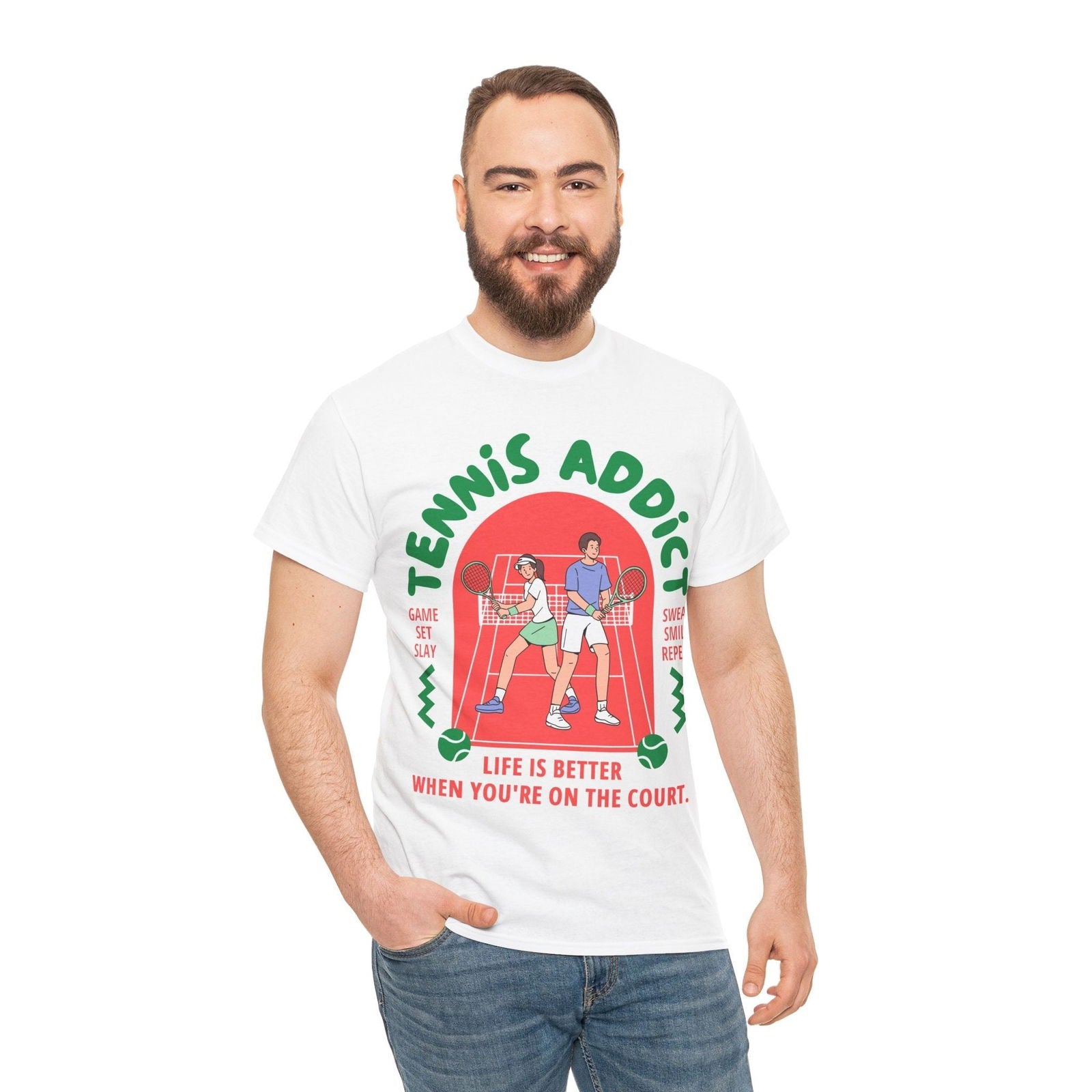 TENNIS ADDICT 2 - Tennis Basic Tee - GRANDSLAM PH