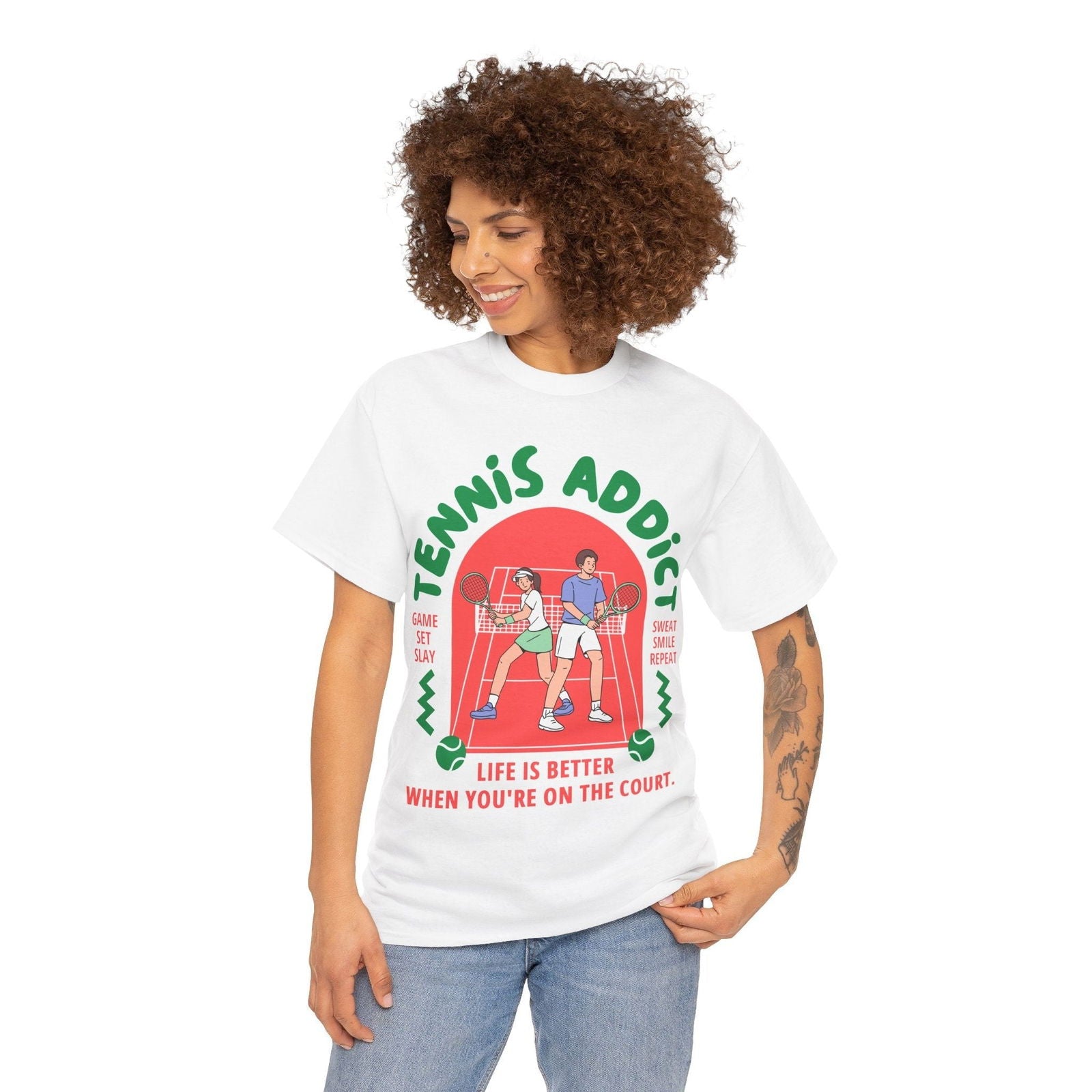 TENNIS ADDICT 2 - Tennis Basic Tee - GRANDSLAM PH