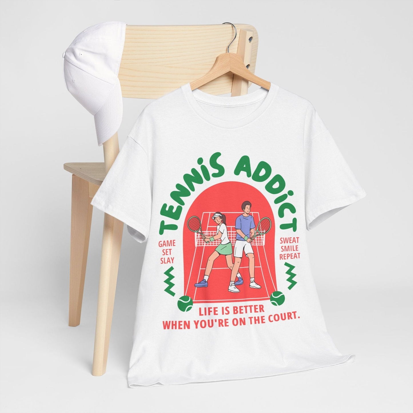 TENNIS ADDICT 2 - Tennis Basic Tee - GRANDSLAM PH