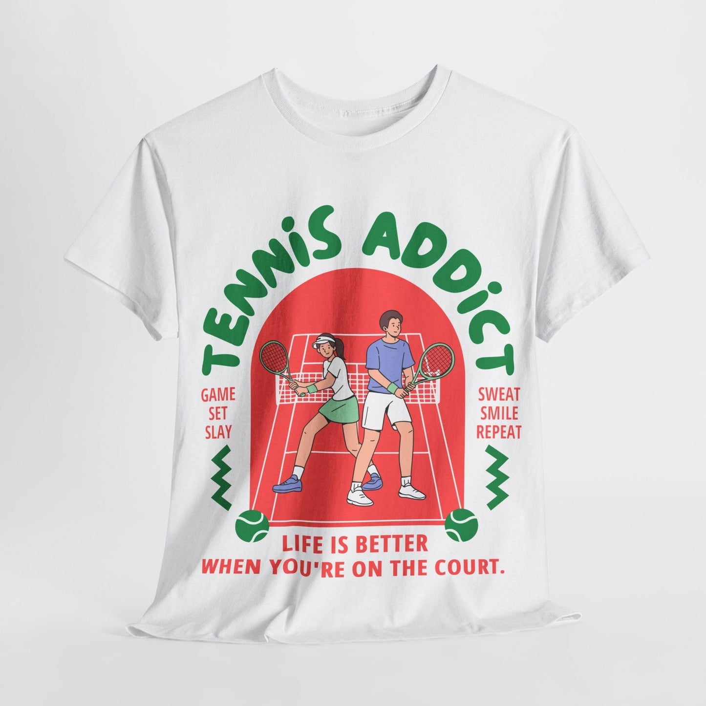 TENNIS ADDICT 2 - Tennis Basic Tee - GRANDSLAM PH