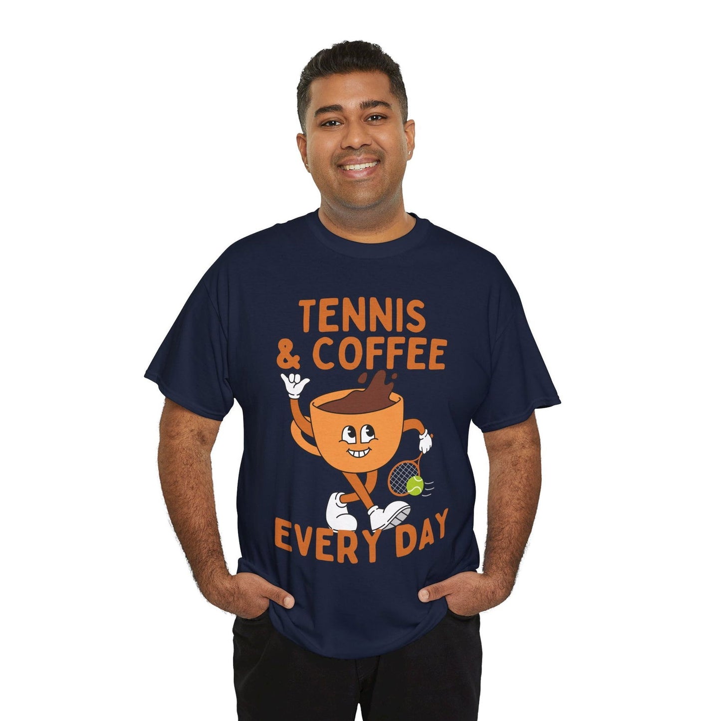 TENNIS & COFFEE EVERY DAY - Tennis Basic Tee - GRANDSLAM PH
