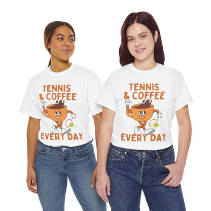 TENNIS & COFFEE EVERY DAY - Tennis Basic Tee - GRANDSLAM PH