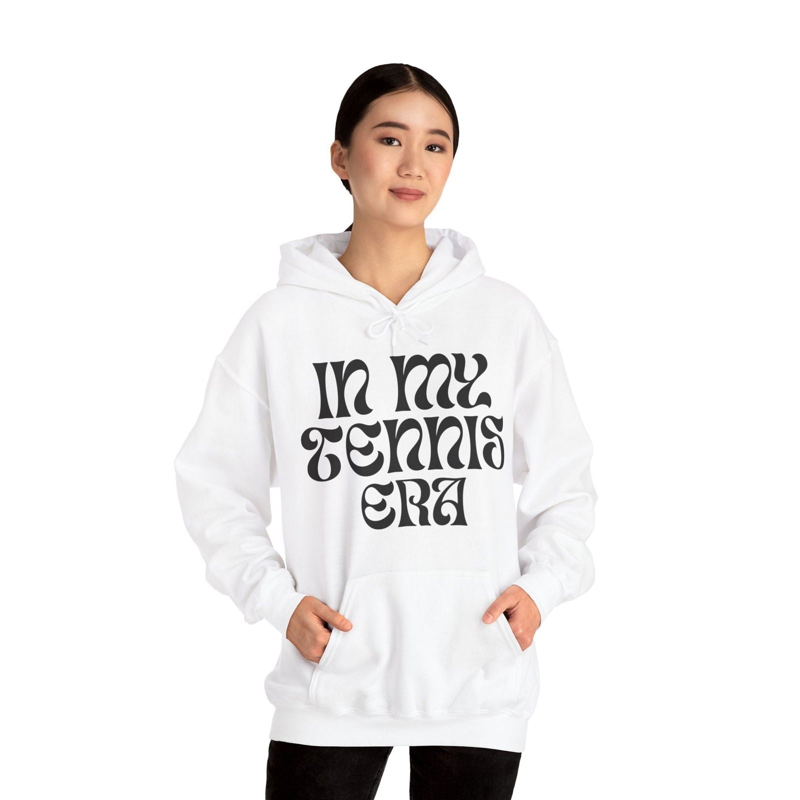 TENNIS ERA (Black & White)- Tennis Hoodie - GRANDSLAM PH