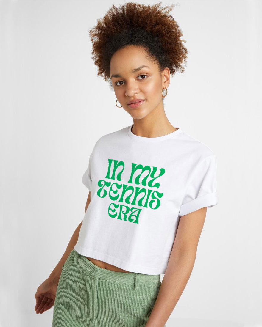 TENNIS ERA (Green) - Crop Top - GRANDSLAM PH
