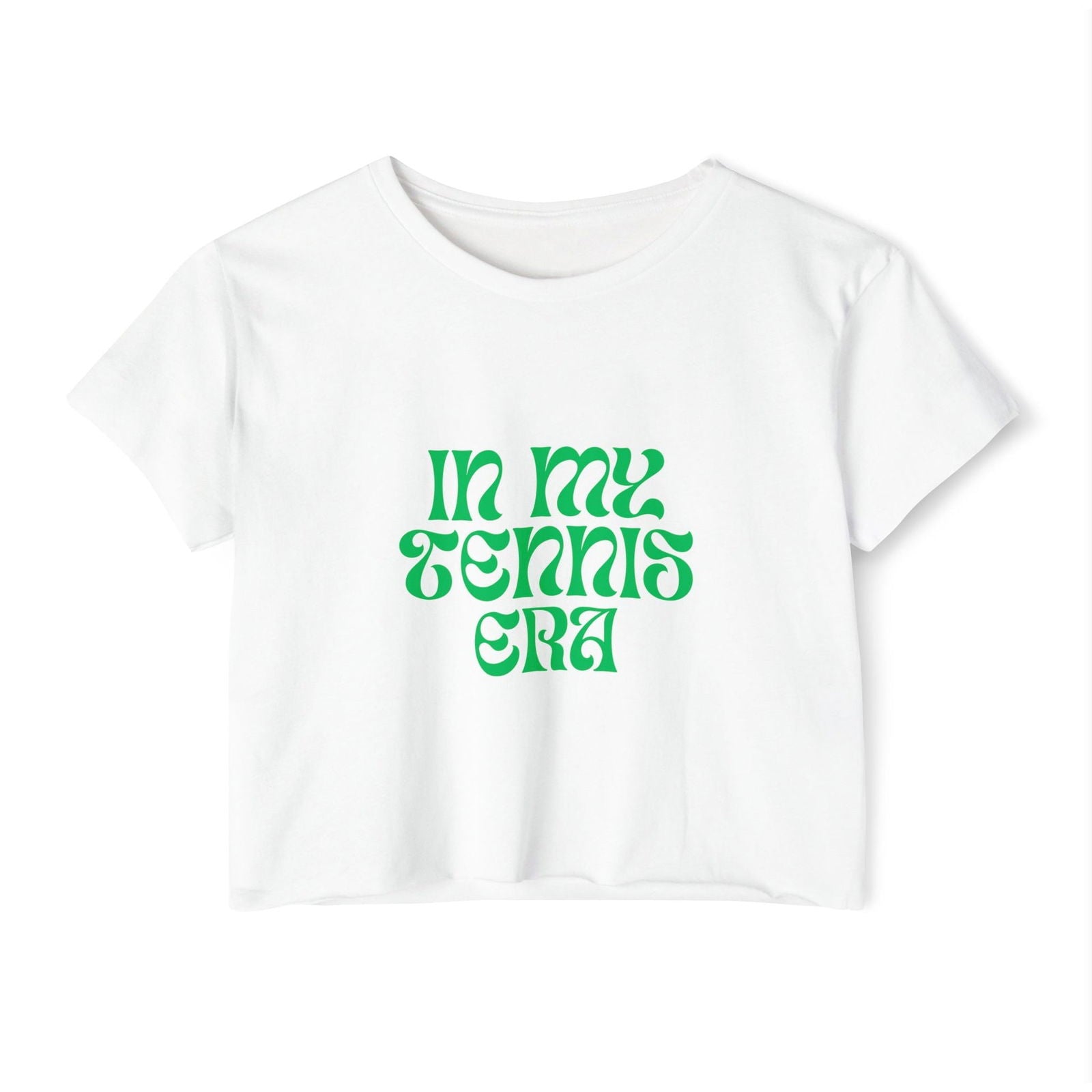 TENNIS ERA (Green) - Crop Top - GRANDSLAM PH