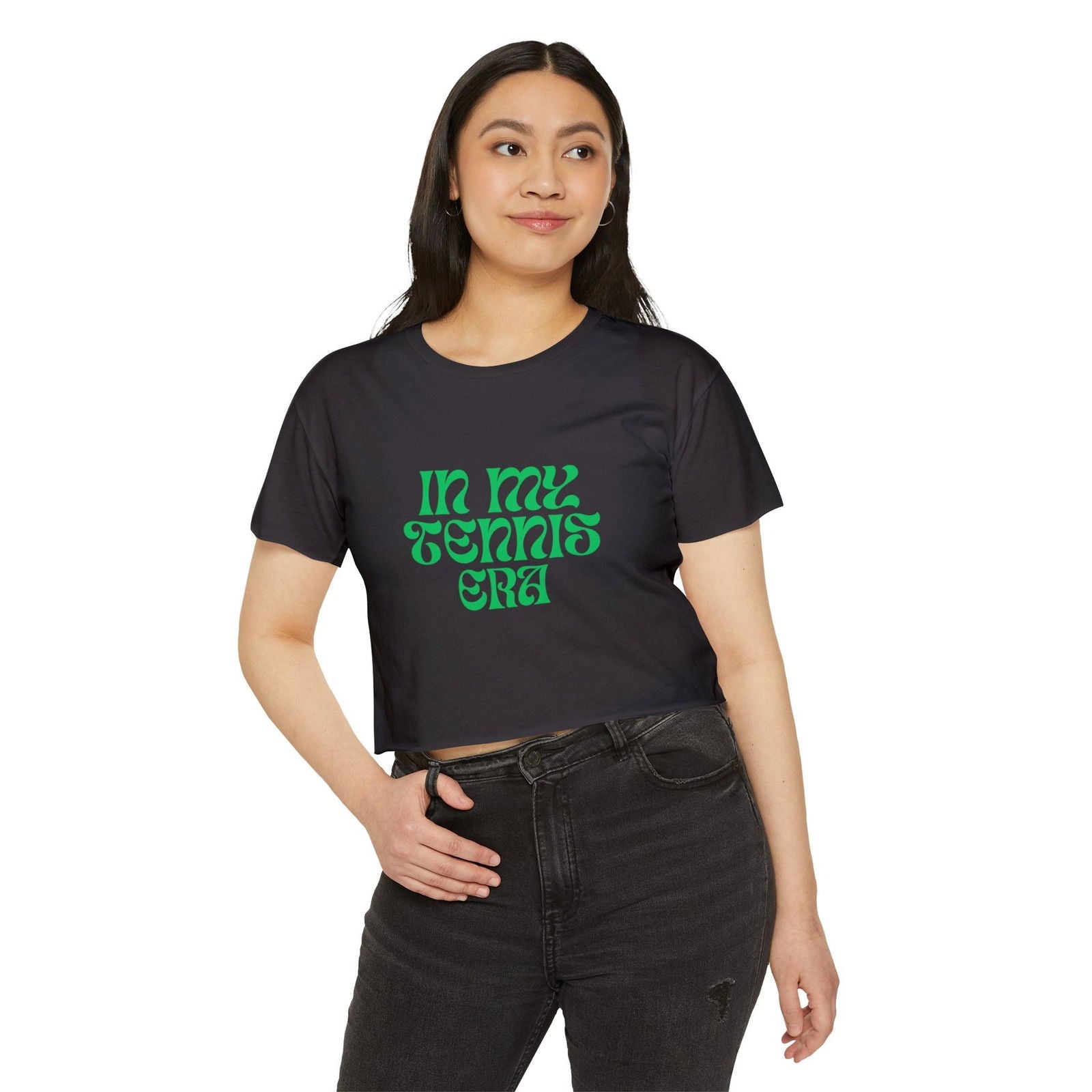 TENNIS ERA (Green) - Crop Top - GRANDSLAM PH