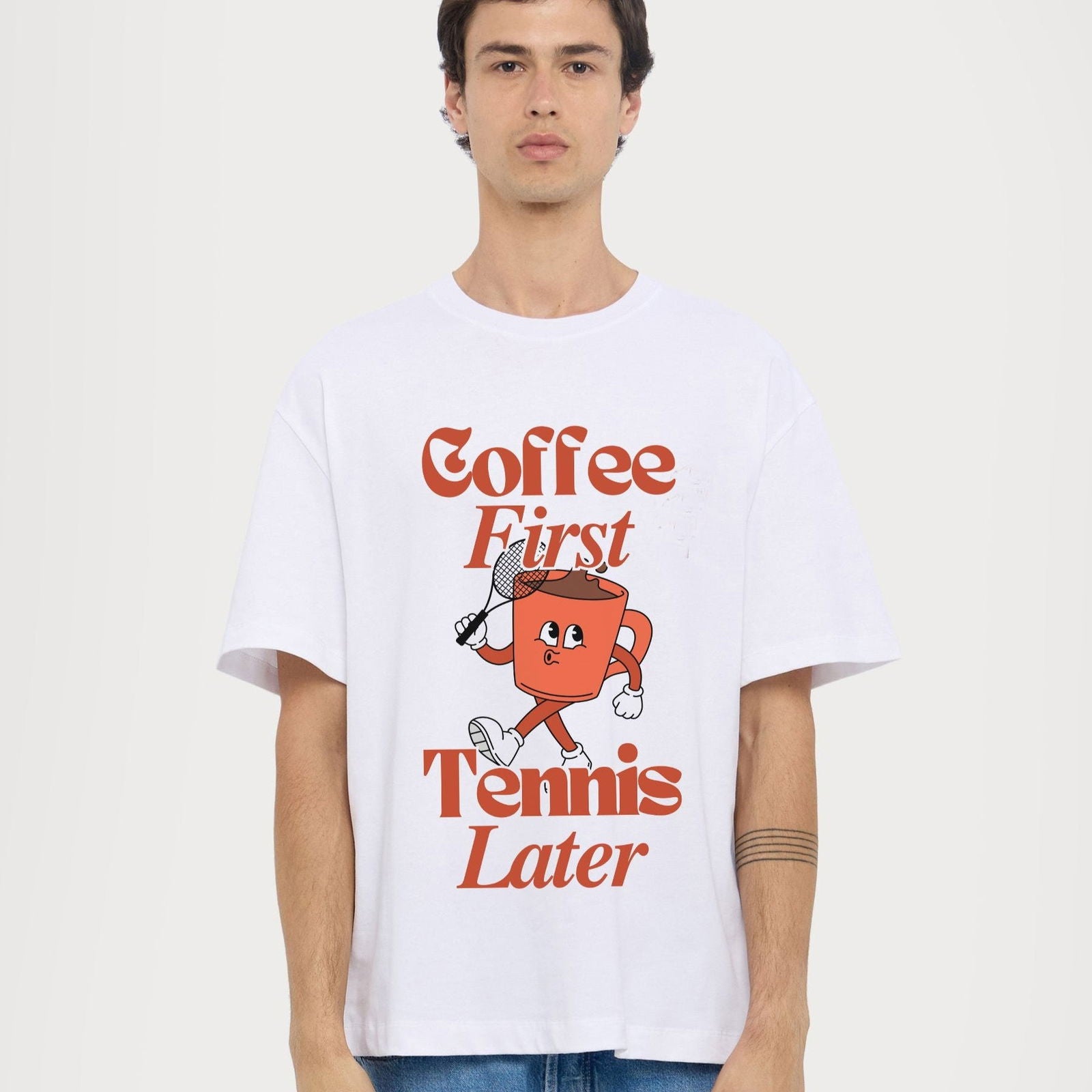 TENNIS LATER - Tennis Basic Tee - GRANDSLAM PH
