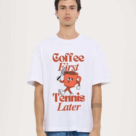TENNIS LATER - Tennis Basic Tee - GRANDSLAM PH
