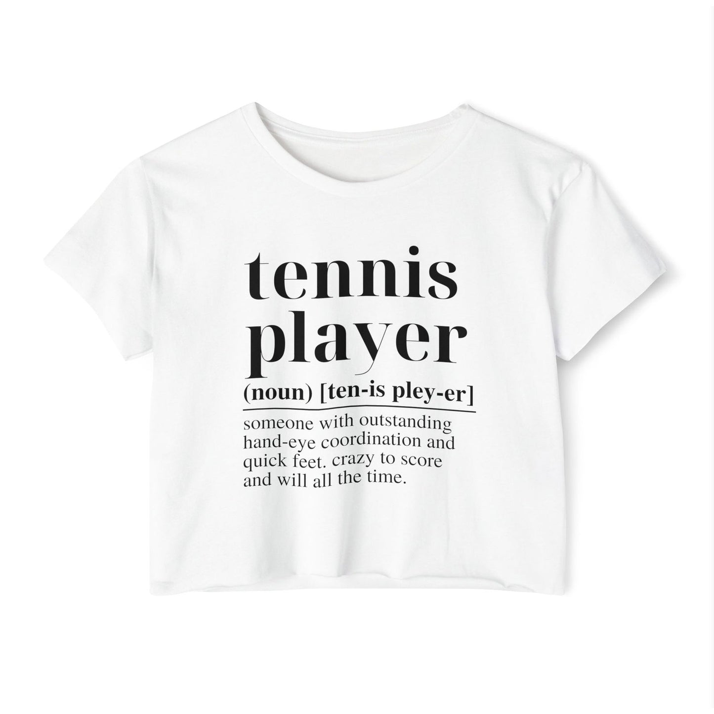 TENNIS PLAYER 1 - Tennis Crop Top