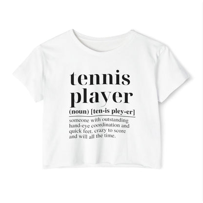 TENNIS PLAYER 1 - Tennis Crop Top