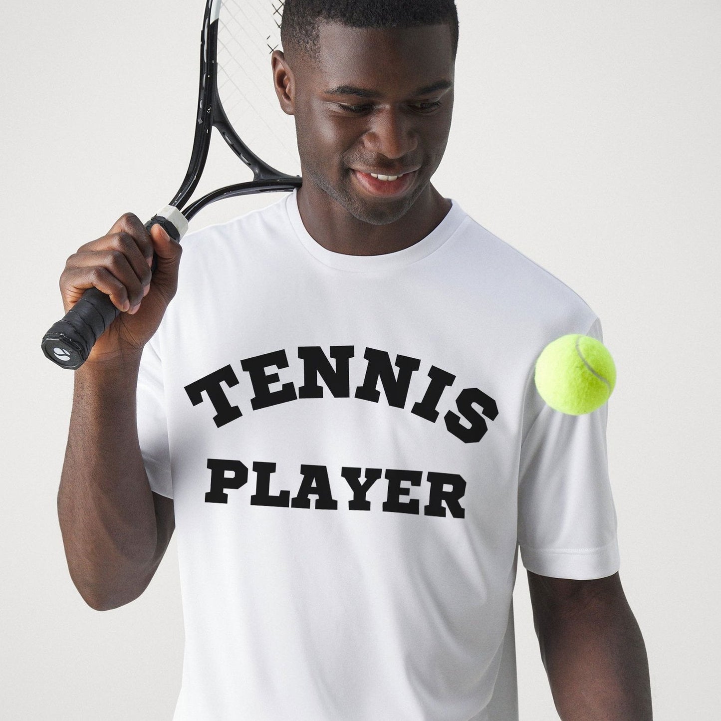 TENNIS PLAYER 3 (White-Black) - Tennis Basic Tee - GRANDSLAM PH