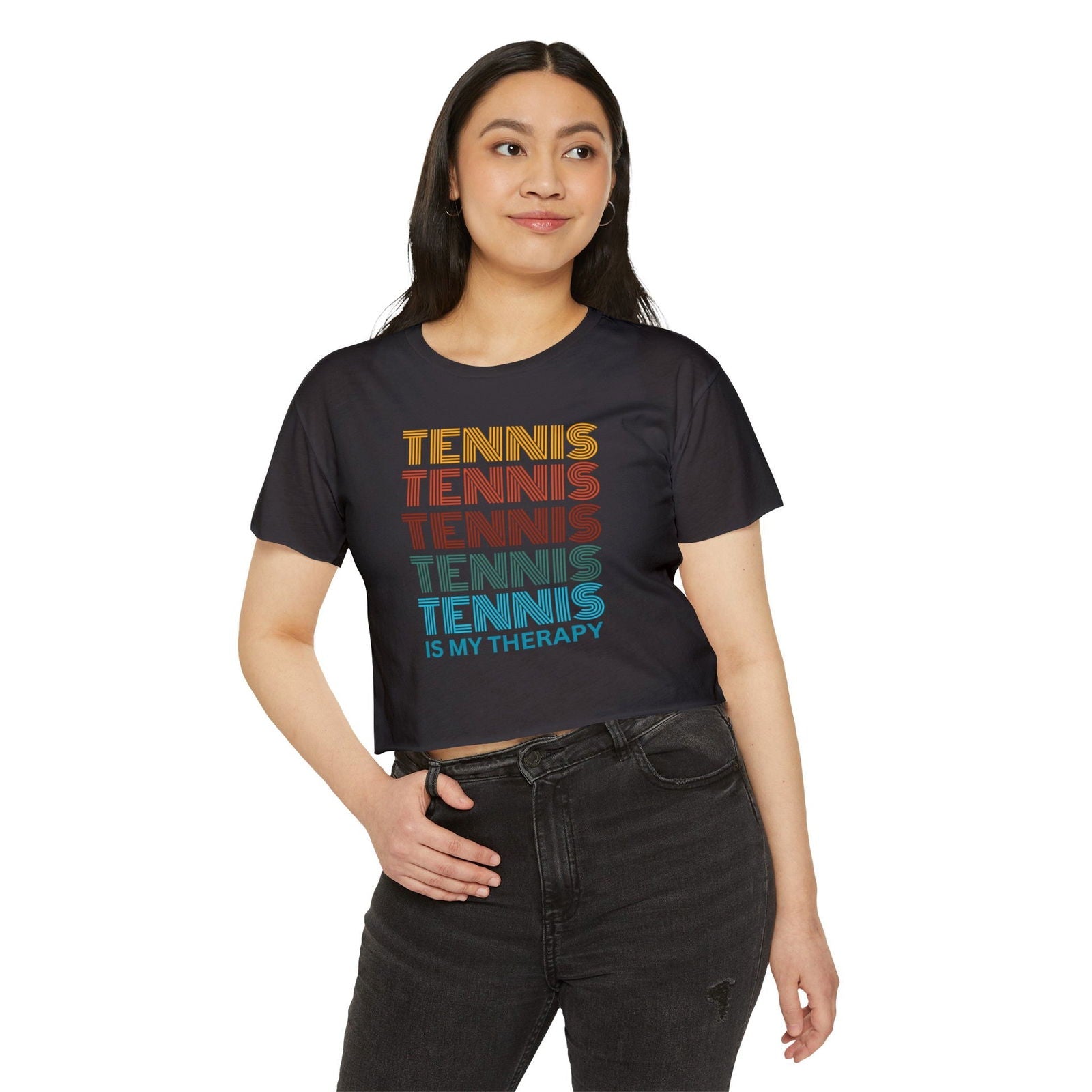 THERAPY - Tennis Crop Top - GRANDSLAM PH