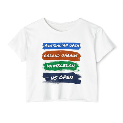 TOURNAMENTS - Tennis Crop Top