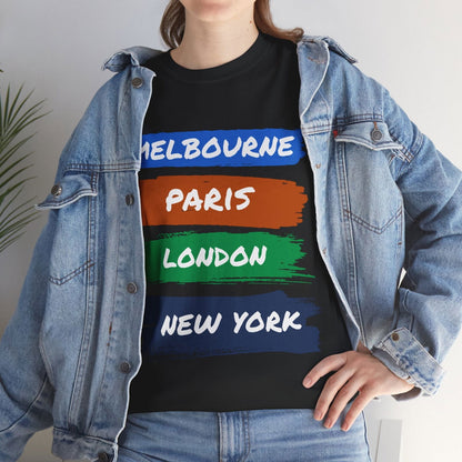 TOURNAMENTS 1 - Tennis Basic Tee - GRANDSLAM PH