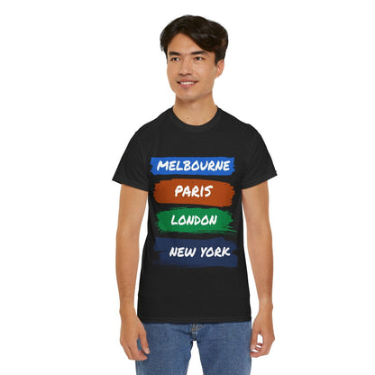 TOURNAMENTS 1 - Tennis Basic Tee - GRANDSLAM PH
