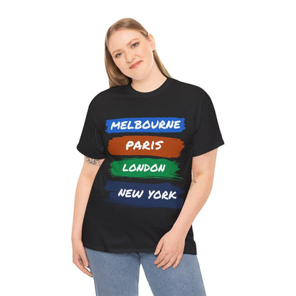 TOURNAMENTS 1 - Tennis Basic Tee - GRANDSLAM PH
