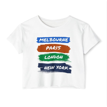 TOURNAMENTS 1 - Tennis Crop Top - GRANDSLAM PH