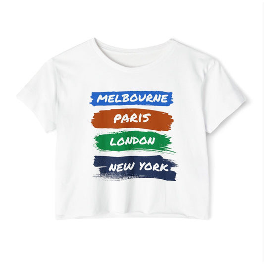 TOURNAMENTS 1 - Tennis Crop Top - GRANDSLAM PH