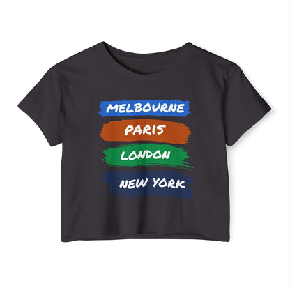 TOURNAMENTS 1 - Tennis Crop Top - GRANDSLAM PH