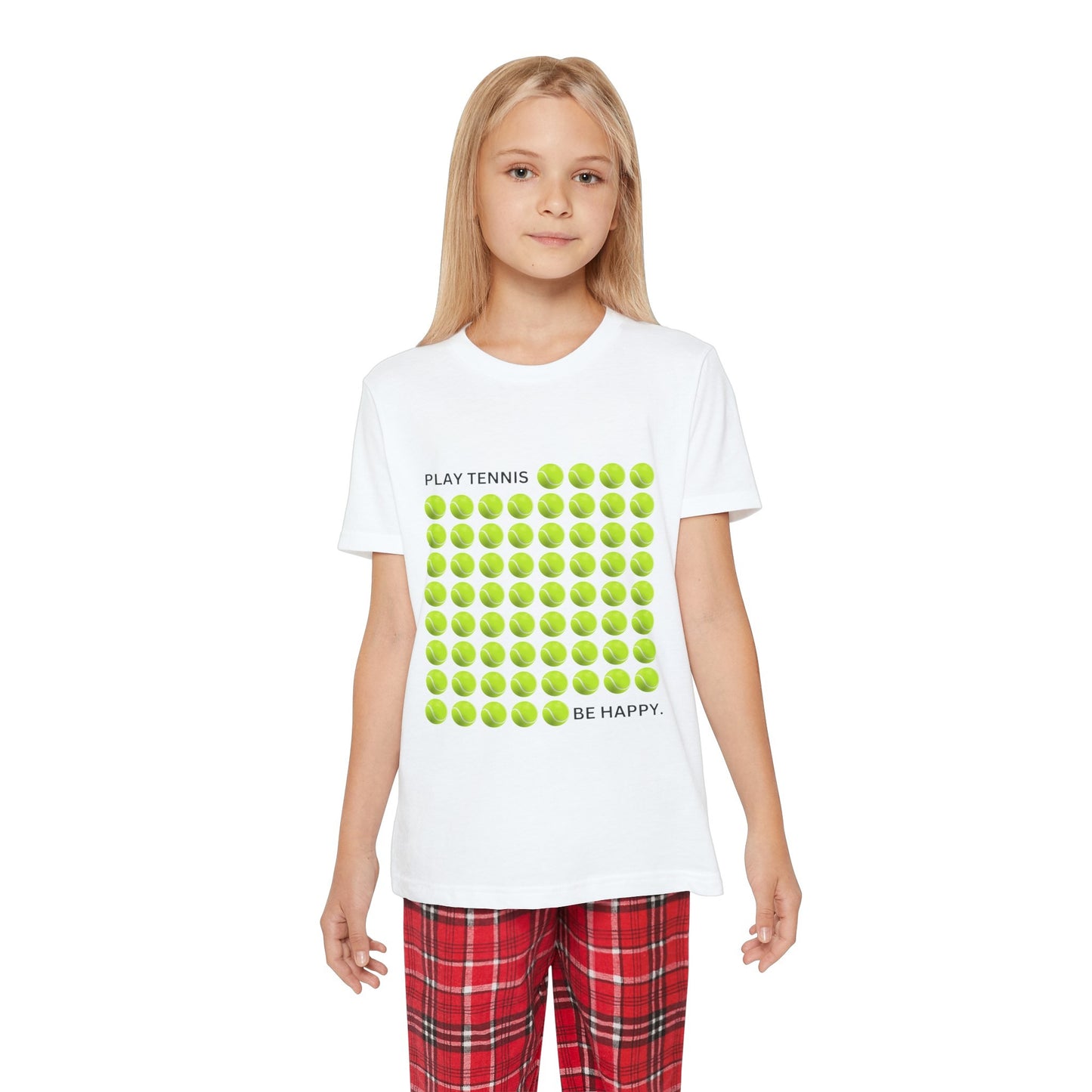 PLAY TENNIS BE HAPPY  - Kids Tee